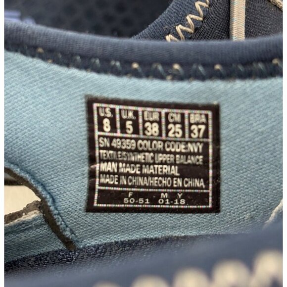 Skechers Reggae Fest Dory Fisherman Sandals Size 8 Blue Stretch Memory Foam - Picture 6 of 8